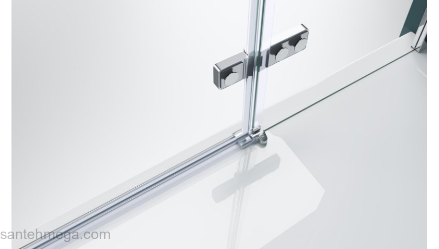 Душевая дверь BELBAGNO KRAFT-B-12-60/60-C-Cr-L. Фото