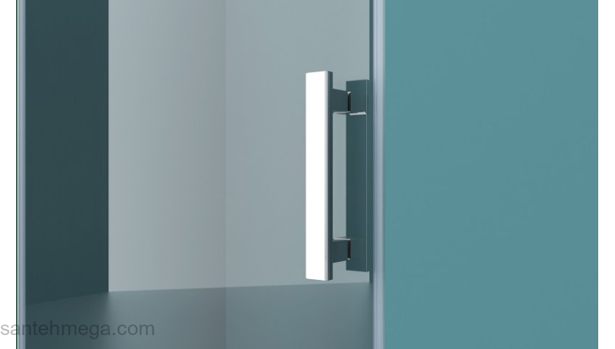 Душевая дверь BELBAGNO KRAFT-B-12-60/40-C-Cr-R. Фото