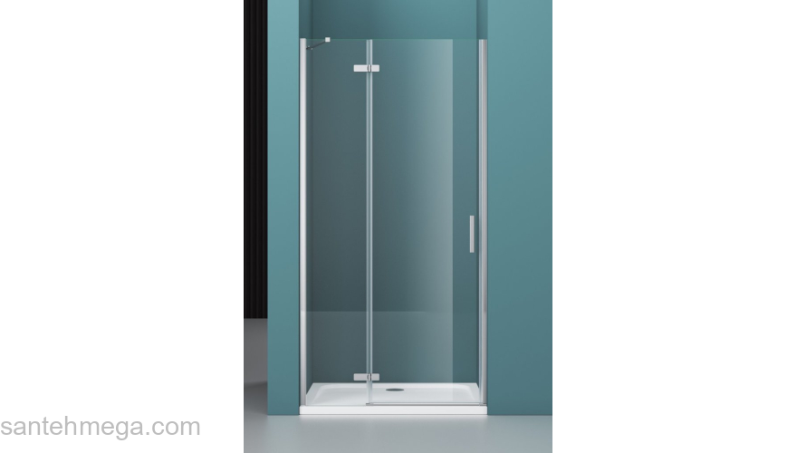 Душевая дверь BELBAGNO KRAFT-B-12-60/40-C-Cr-R. Фото