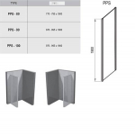 Душевая стенка RAVAK Pivot PPS-90 (блестящий+транспарент) 90G70C00Z1 Душевая стенка RAVAK Pivot PPS-90 (блестящий+транспарент) 90G70C00Z1